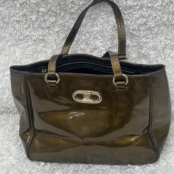 Celine Triomphe Patent Leather Tote Bag - Picture 1 of 16